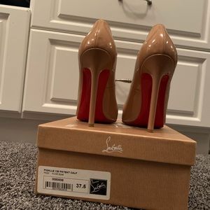 Christian Louboutin Nude Patent Heels